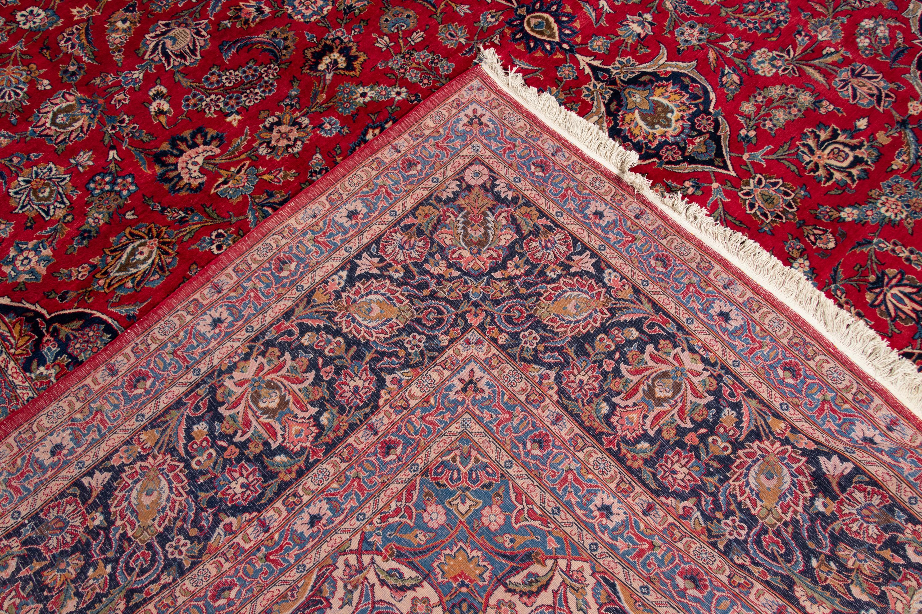 A Kashan Wool Rug