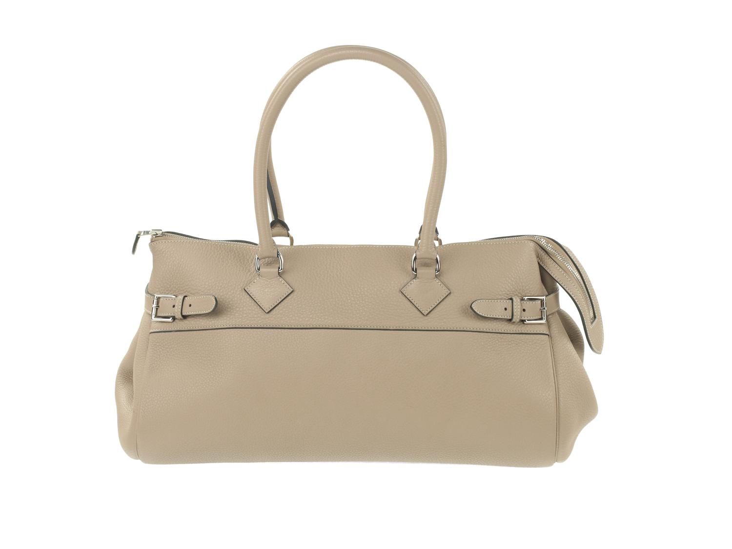 Hermès Atlas Weekender in Etoupe Togo Leather