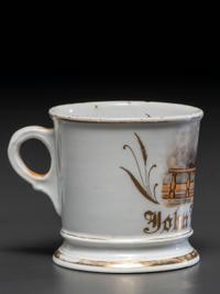 A Bowler's Porcelain Shaving Mug