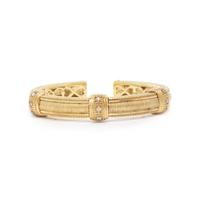 JUDITH RIPKA, YELLOW GOLD AND DIAMOND CUFF