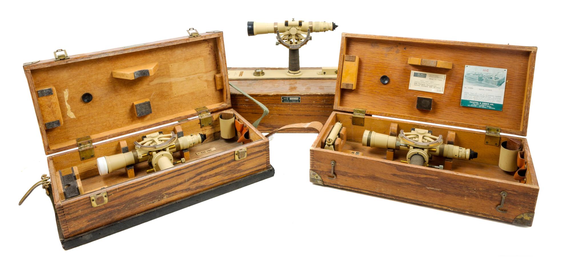 A Group of Three American Levels Width of metal base 18 inches. — KEUFFEL & ESSER CO.