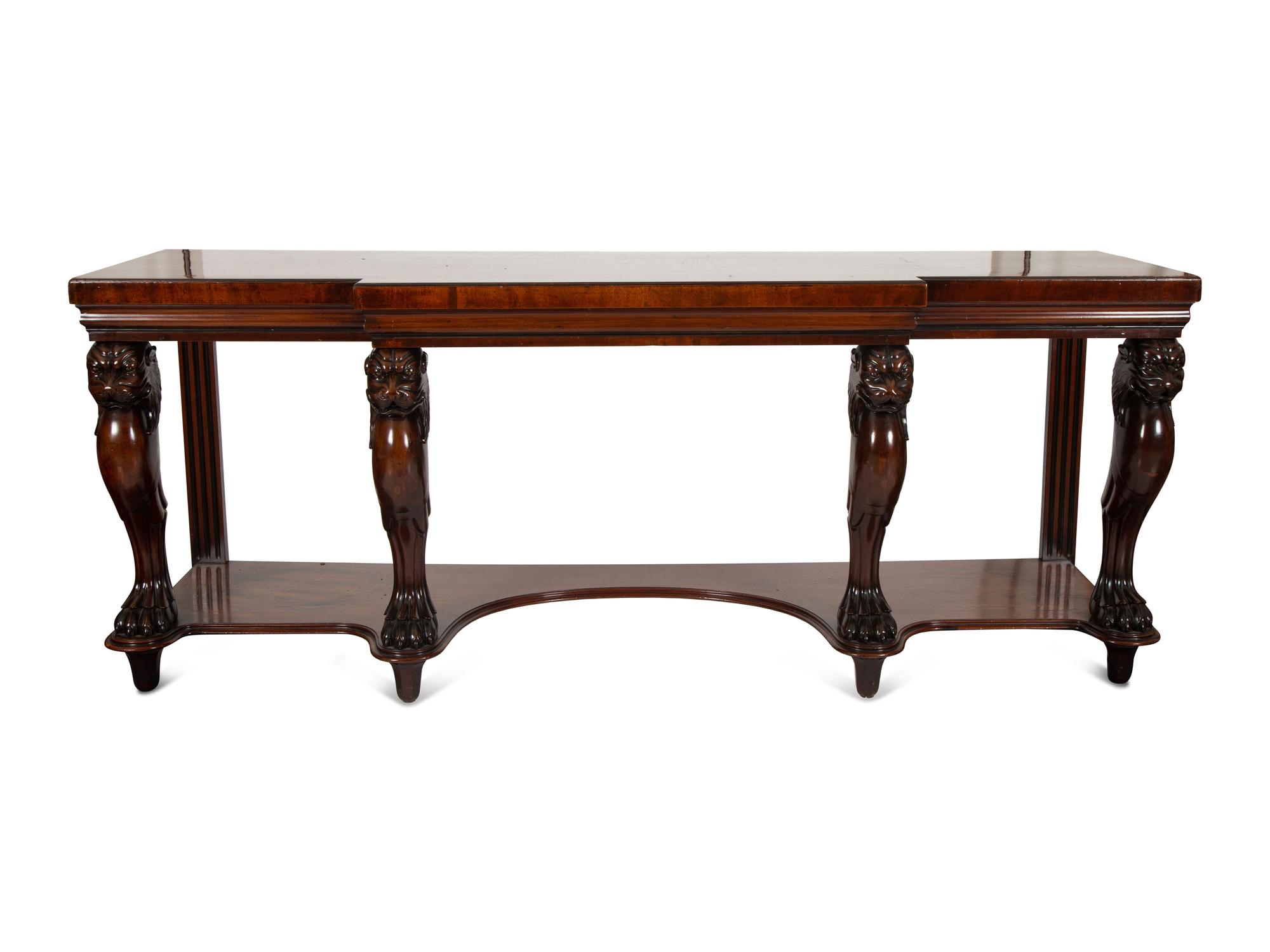 A Regency Style Mahogany Breakfront Hunt Board