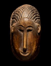 Two Bamana Wood Masks and a Janus Wood Head