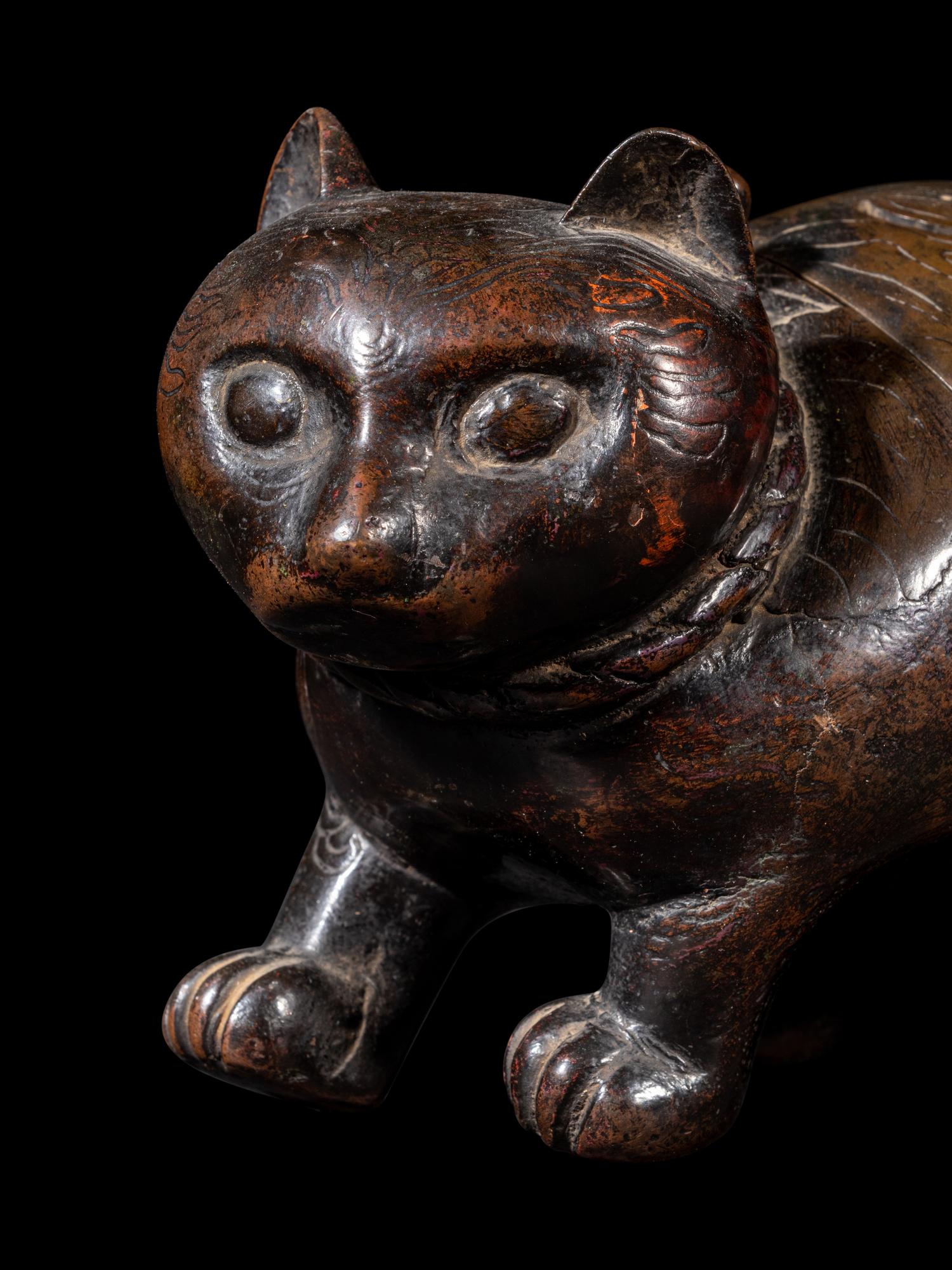 Four Japanese Animal-Form Incense Burners