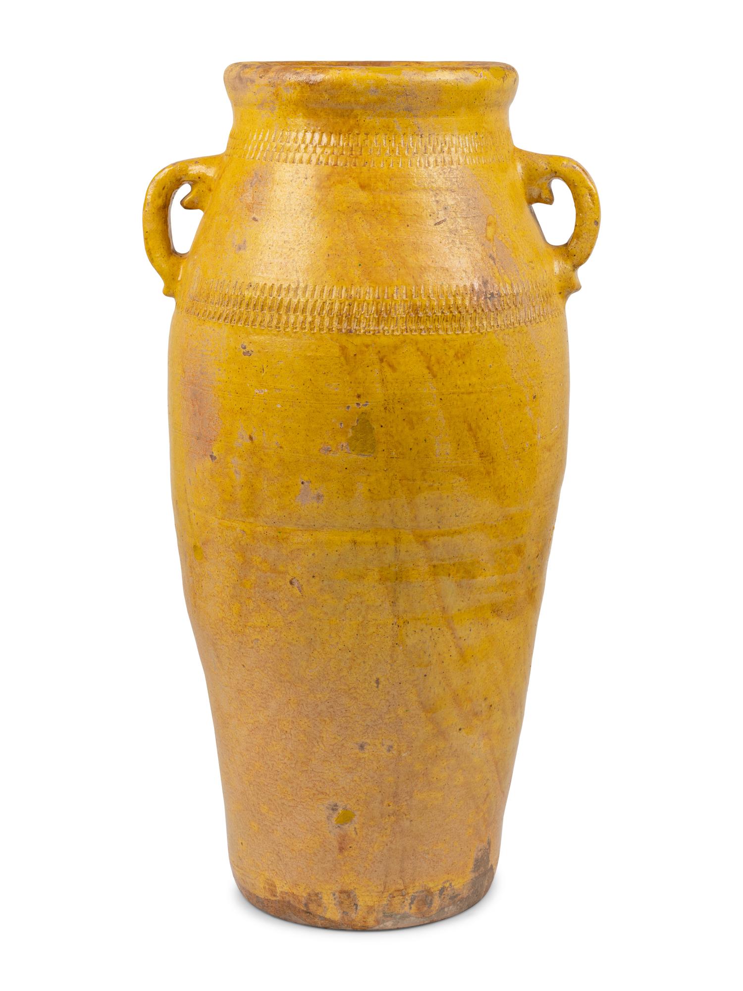 An Ochre-Glazed Pottery Jar