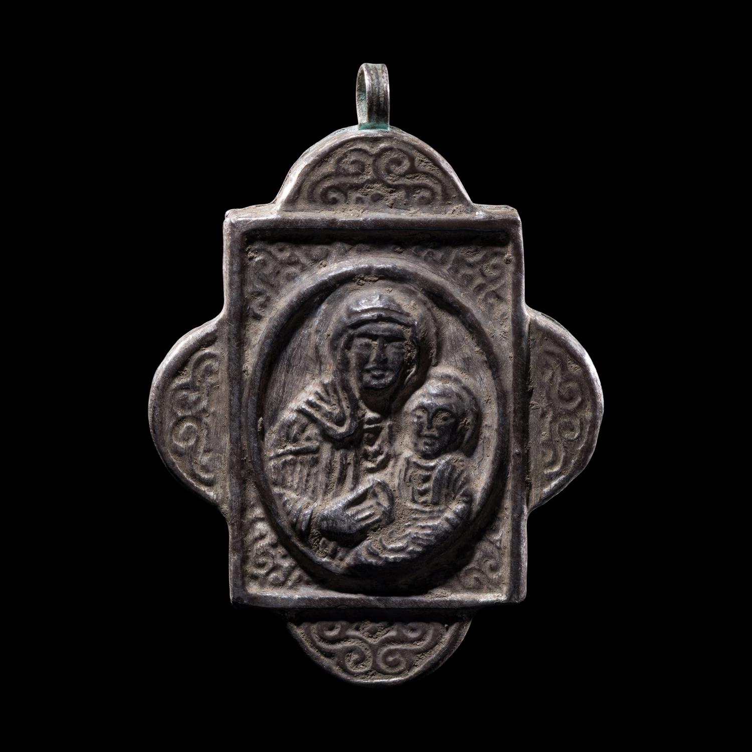 A Byzantine Silver Pendant