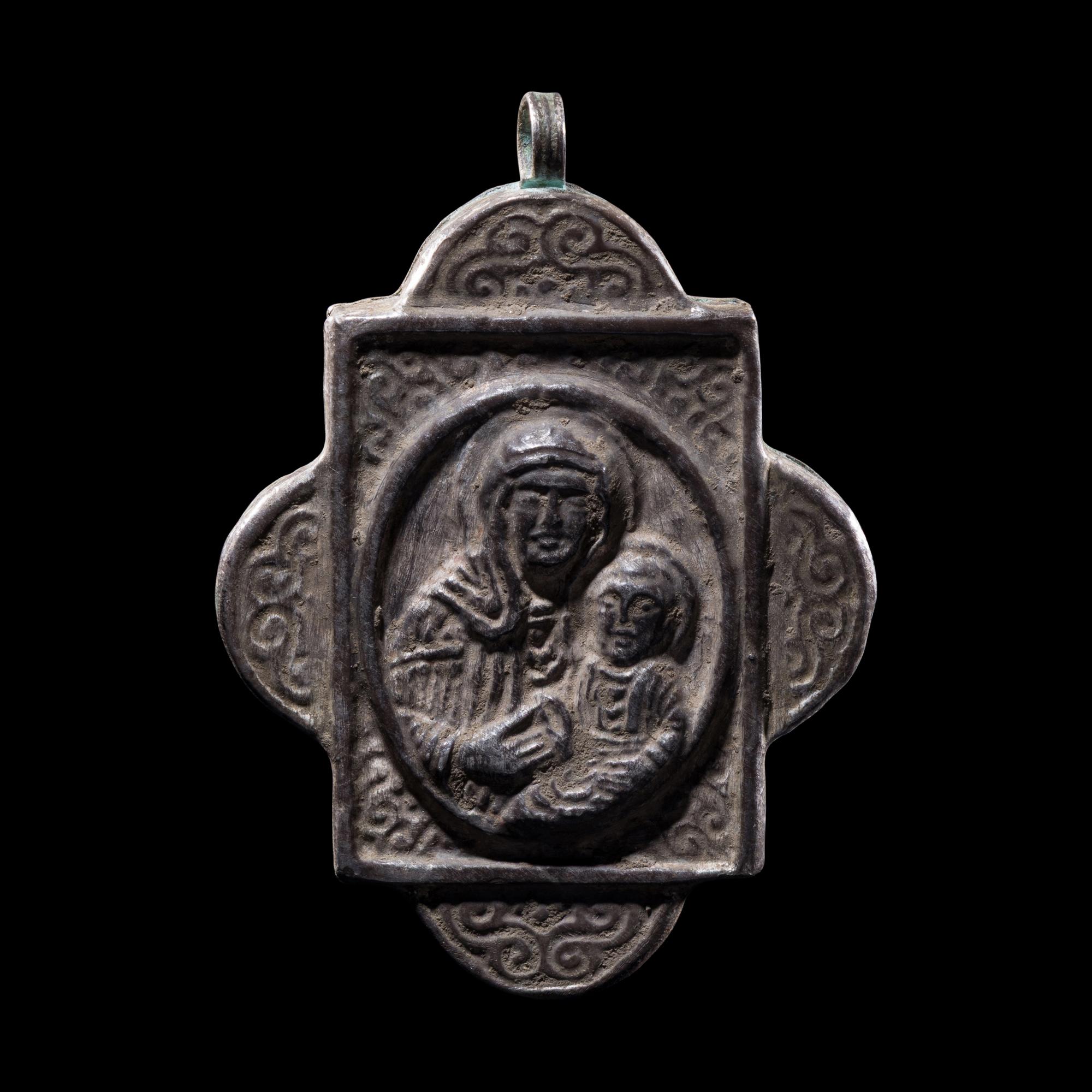 A Byzantine Silver Pendant