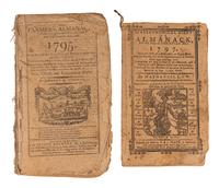 [ALMANACS - BOSTON]. A group of 8 almanacs, published Boston by various printers, comprising: