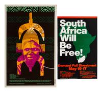[SOUTH AFRICA]. A group of 3 Anti-Apartheid posters, comprising: