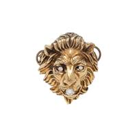 YELLOW GOLD AND DIAMOND LION PENDANT