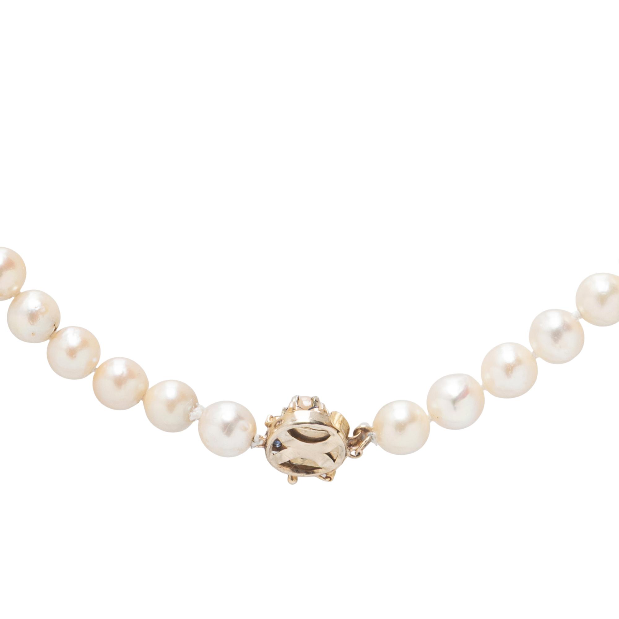 CULTURED PEARL, CONCH PEARL, AND SAPPHIRE NECKLACE