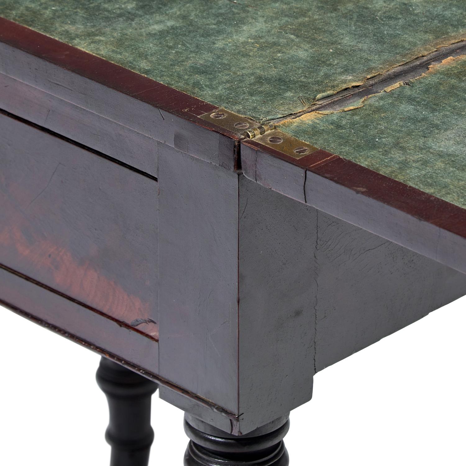 A Late Federal Carved Mahogany Writing Table