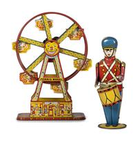 Two American Tin Windup Toys