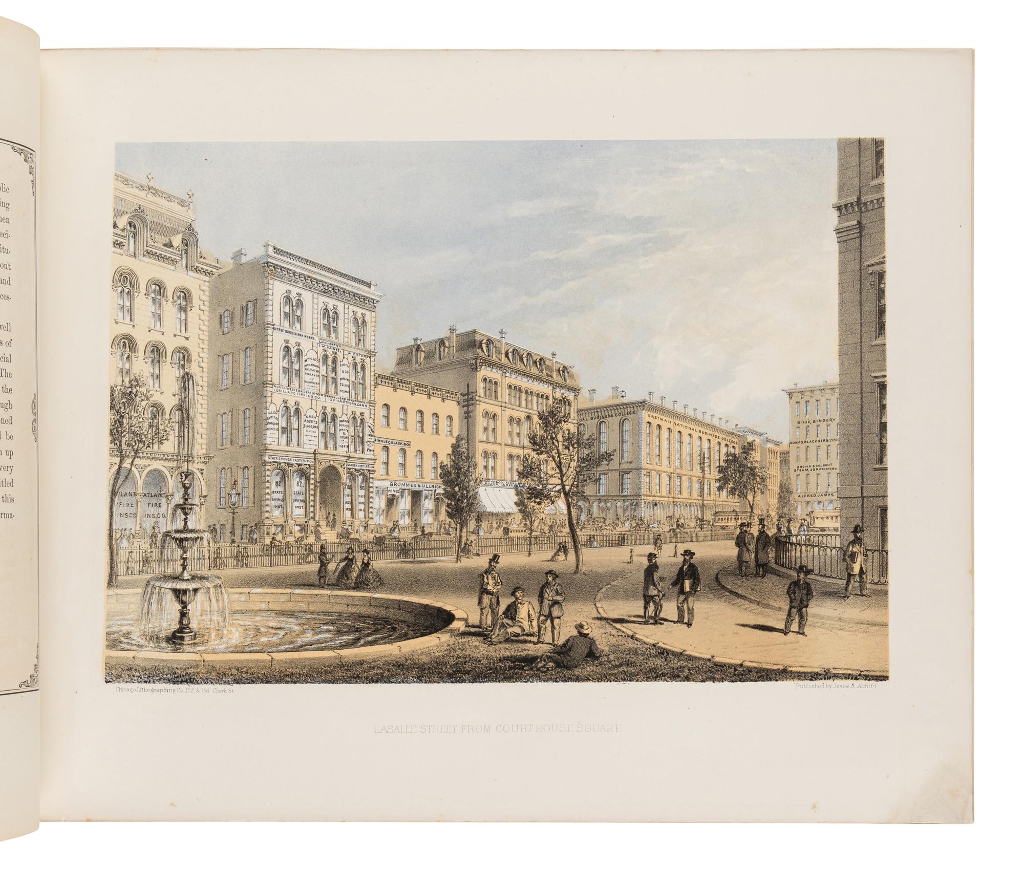[CHICAGO]. Chicago Illustrated . Literary Descriptions by James W. Sheahan . Chicago: Jevne & Almini, January 1866-January 1867.