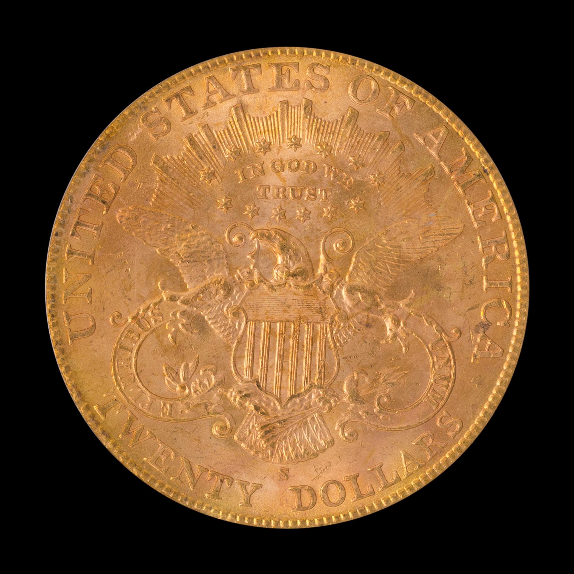 A United States 1907-S Liberty Head $20 Gold Coin