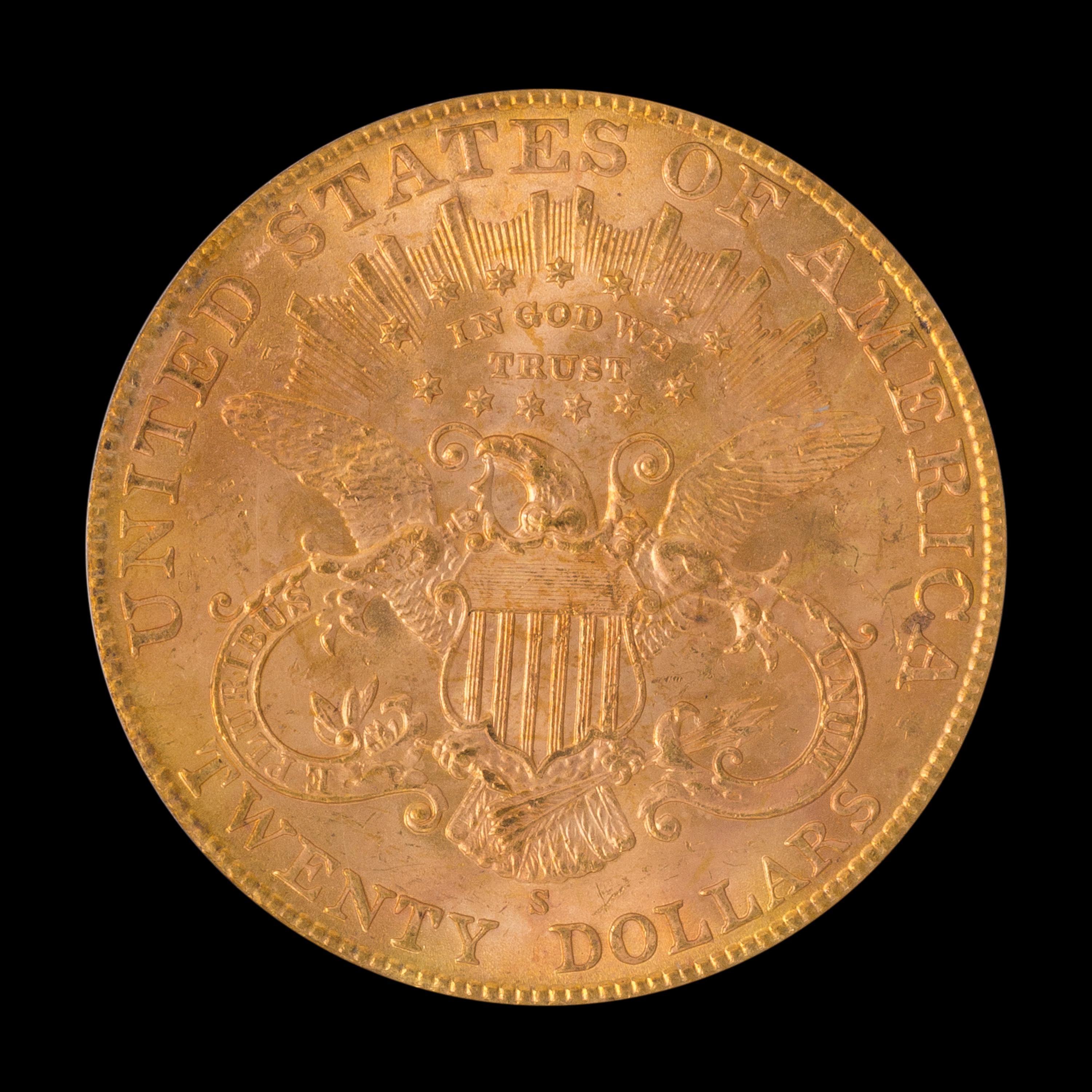 A United States 1907-S Liberty Head $20 Gold Coin