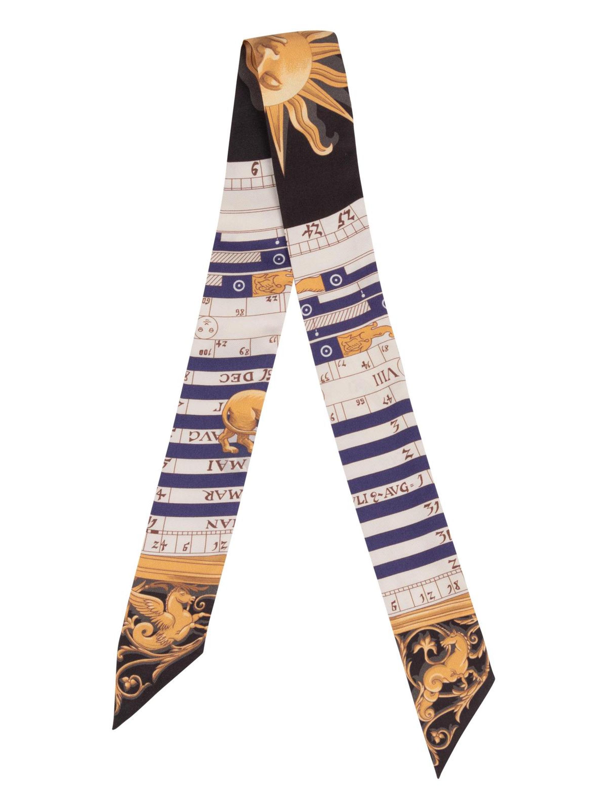 Three Hermès 86cm Silk Scarf, Twilly