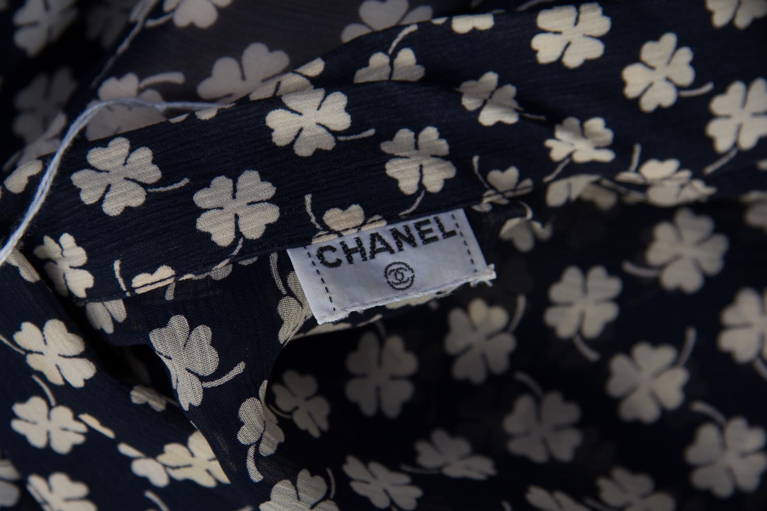 A Pair of Chanel Print Blouses,
