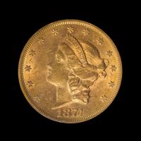 A United States 1874-S Liberty Head $20 Gold Coin