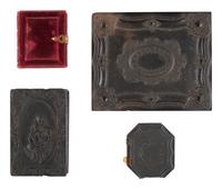 [EARLY PHOTOGRAPHY]. 19 assorted images featuring children & babies, mostly ambrotypes & tintypes.