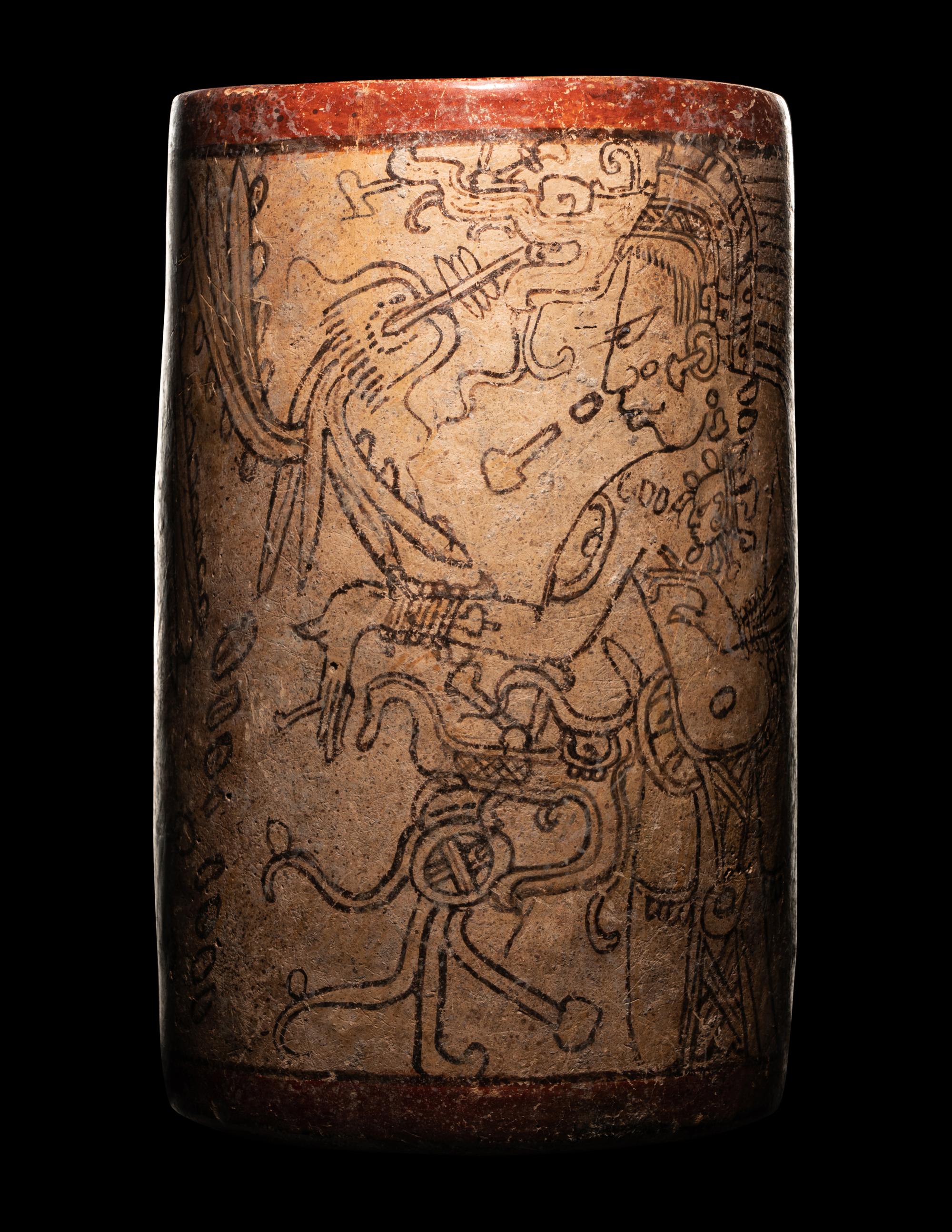 A Maya Codex Style Cylinder Vessel