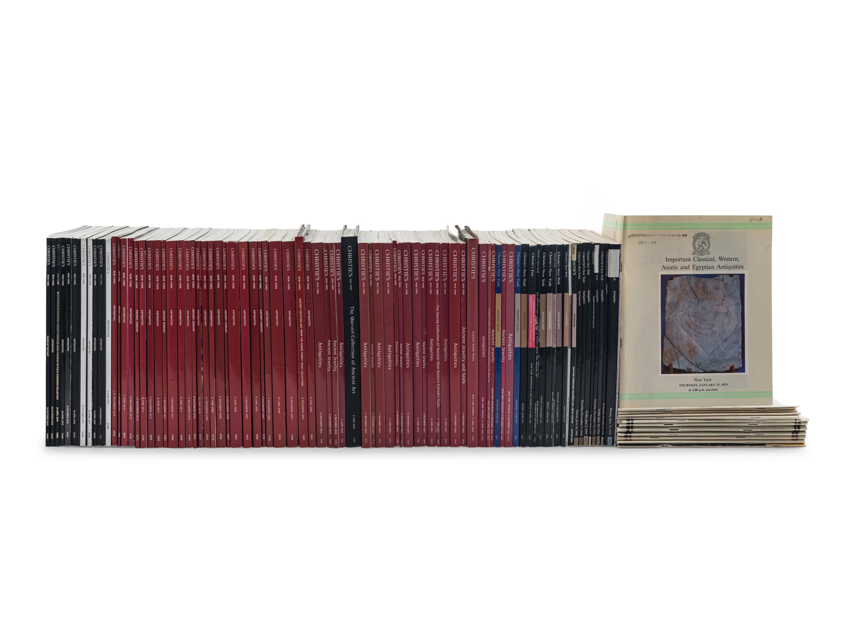 A Collection of 96 Christie's New York Antiquities Auction Catalogues (1979-2019)