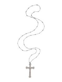 ANTIQUE, DIAMOND CROSS PENDANT/NECKLACE