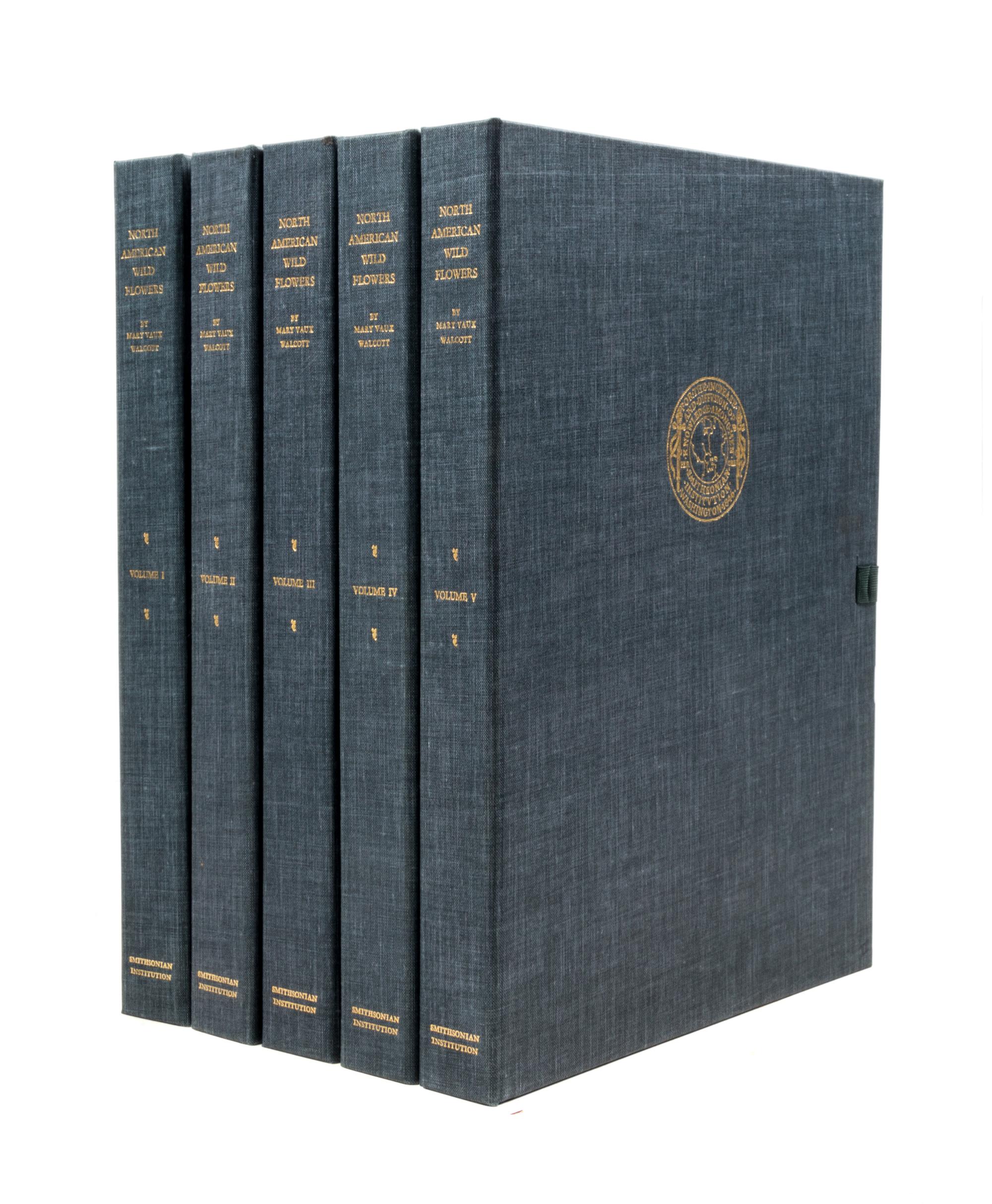 WALCOTT, MARY VAUX. North American Wild Flowers. Washington, 1925. 5 vols.