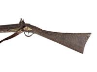 An Egyptian or Near Eastern Metal Inlaid Flintlock Rifle