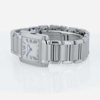 A stainless steel square tank Française watch, Cartier Ref. 2384