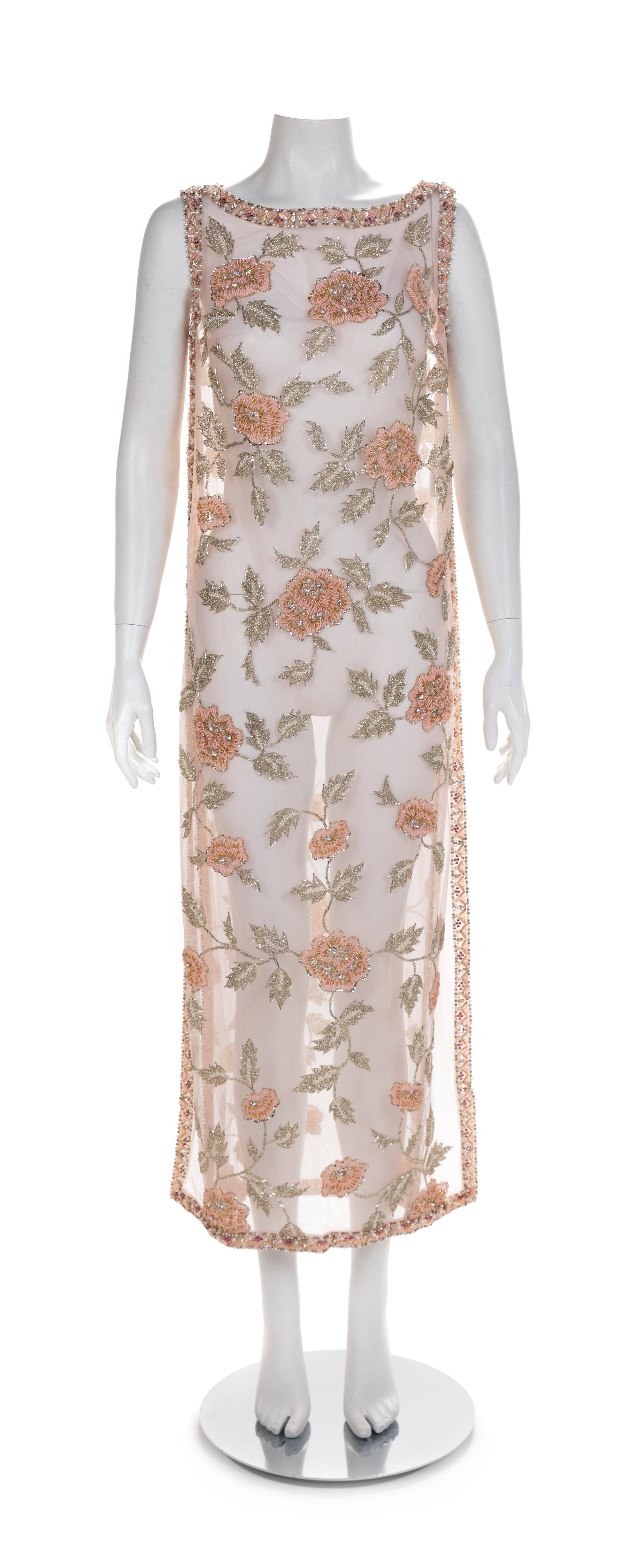 Two Vintage Sheer Dresses, 1960s Robe size label: Medium