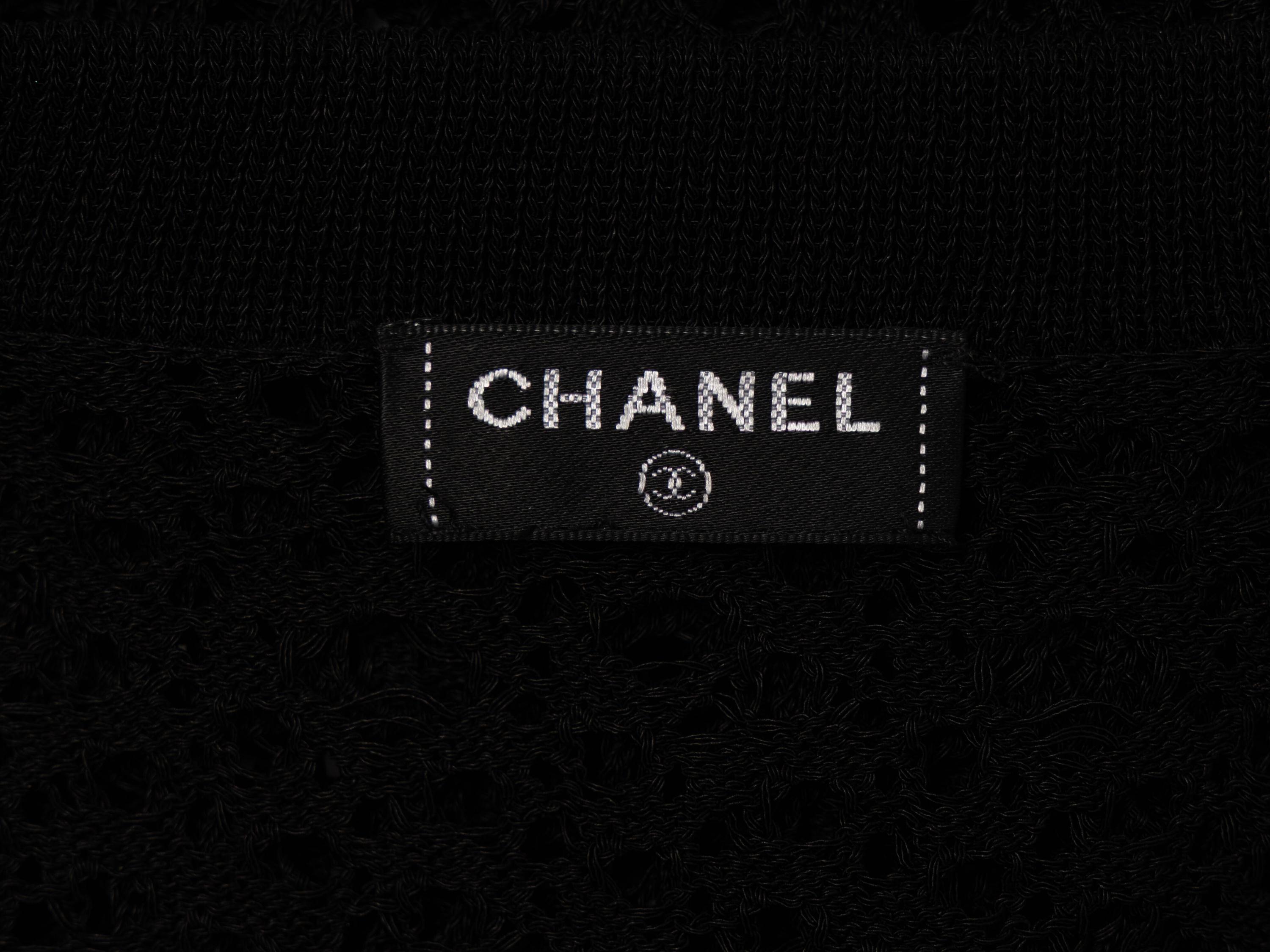 Chanel, Black Lace Knit Cardigan