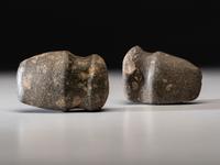 A Porphyry Full Groove Axe AND 3/4 Groove Axe