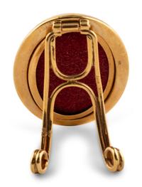 An 18-Karat Yellow-Gold Guilloche Enamel Picture Frame