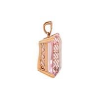 MORGANITE AND DIAMOND PENDANT
