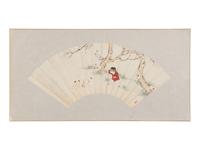 Seven Chinese Painting and Calligraphy Leaves