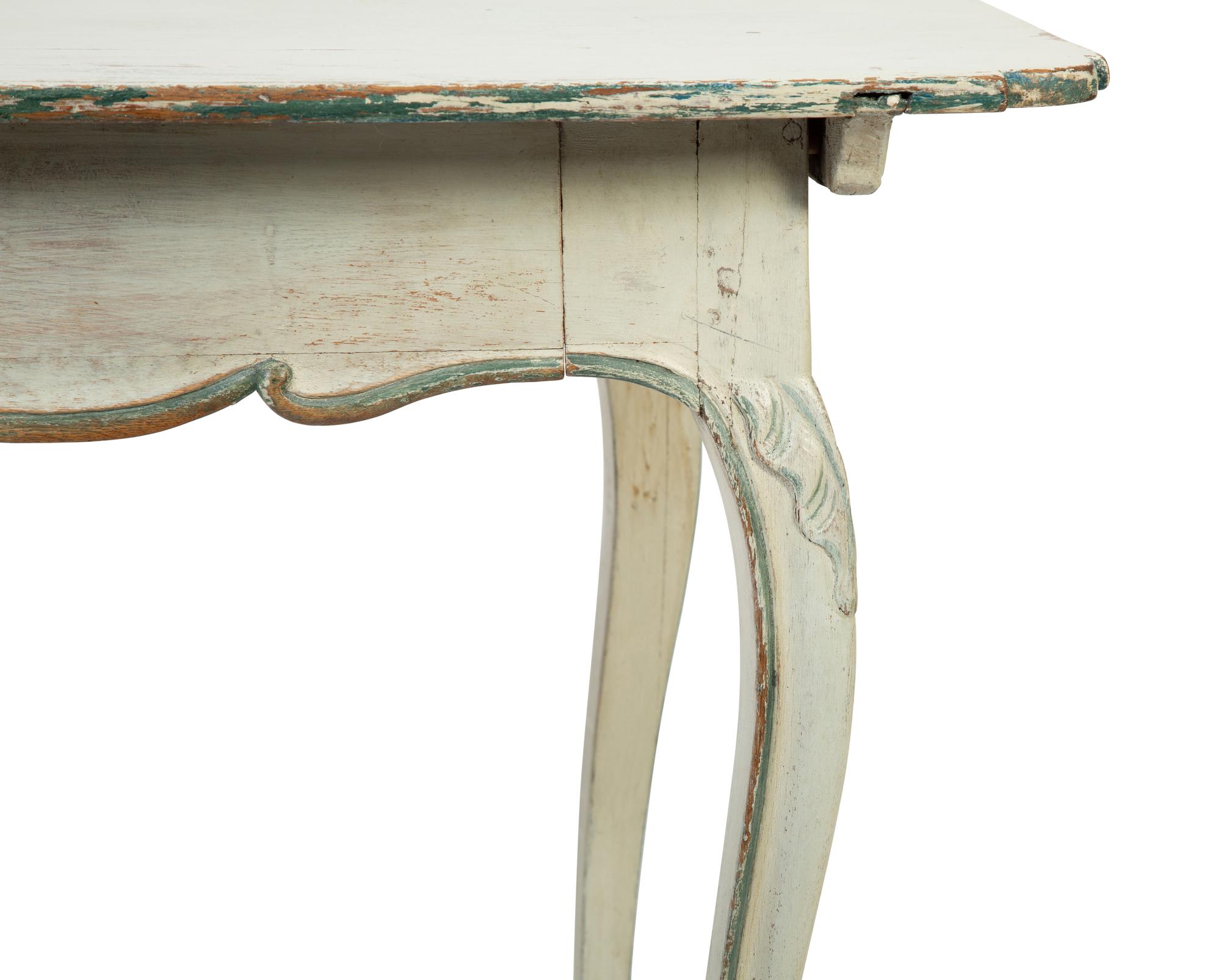 A Swedish Gustavian Style Painted Side Table — 19TH CENTURY