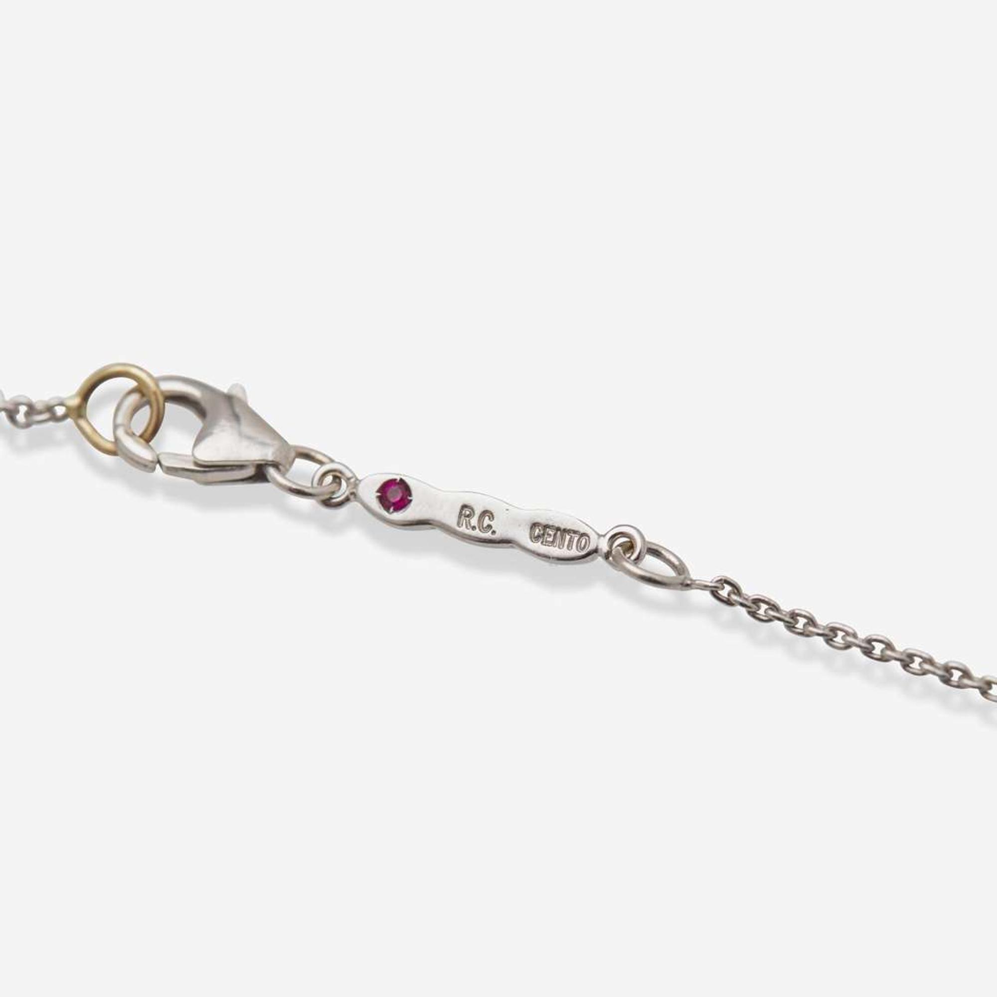 An 18K White Gold and Diamond Necklace by Roberto Coin Roberto Coin