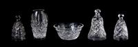 Three Waterford Glass Bells, Height of tallest 5 inches.