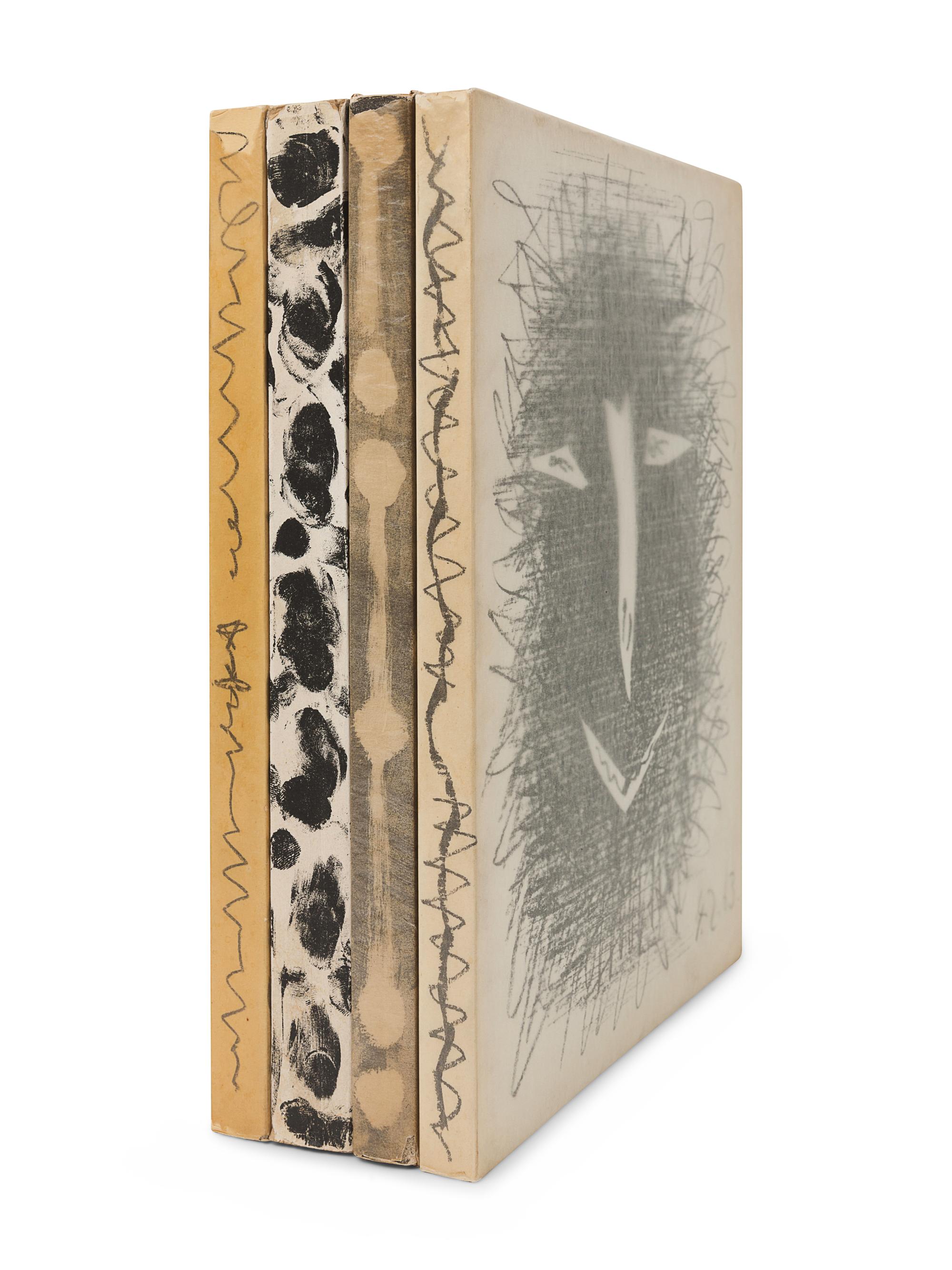 PICASSO, Pablo (1881-1973). -- MOURLOT, Fernand (1895-1988). Picasso Lithographe. Monte Carlo: André Sauret, Éditions du Livre, 1949, 1950, 1956, 1964.