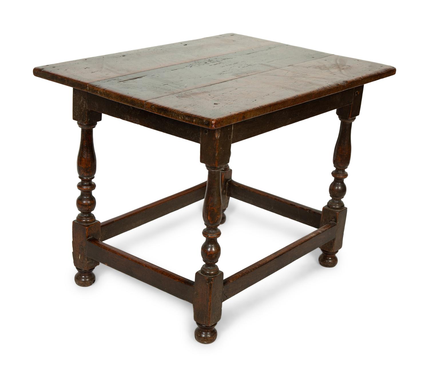 A William and Mary Oak Table