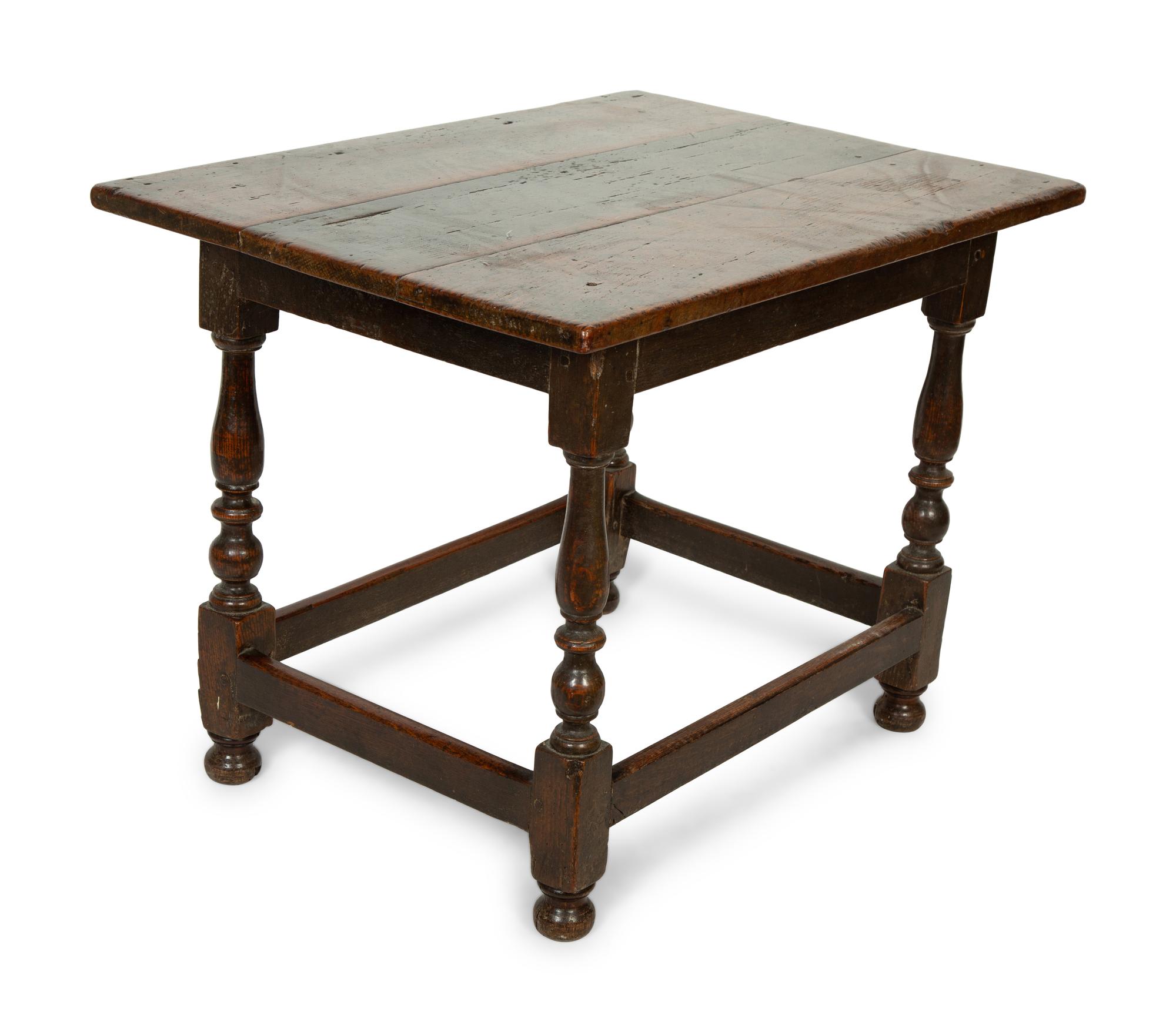 A William and Mary Oak Table