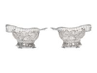 A Pair of Victorian Silver Reticulated Baskets
