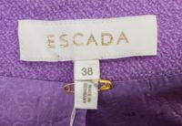 An Escada Lavender Wool Jacket and Skirt Ensemble, Both Size 38.