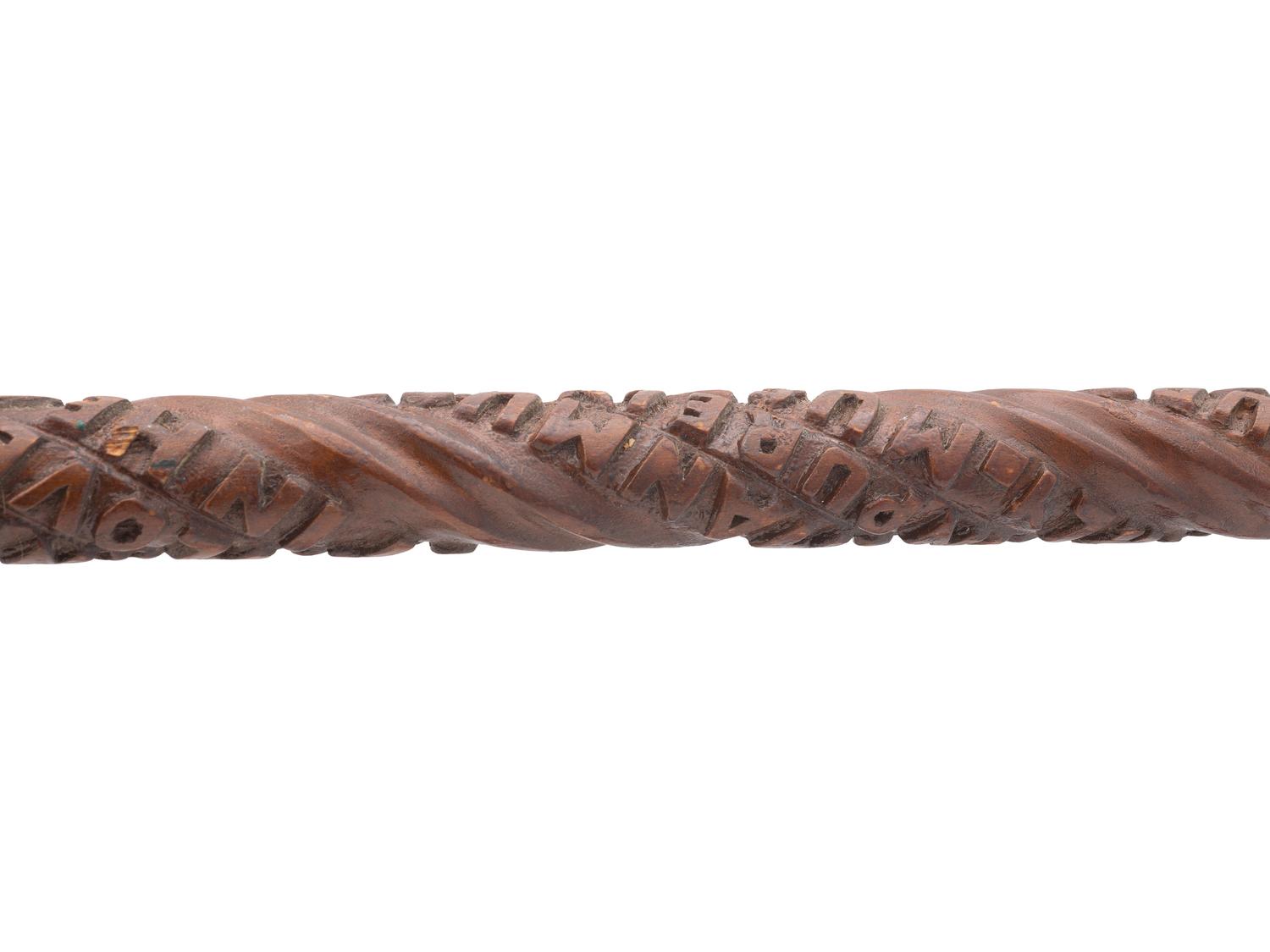 A Carved Folk Art Cane from the Ionia State Hospital in Michigan