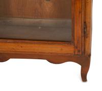 A Louis XV Provincial Fruitwood Vitrine Cabinet