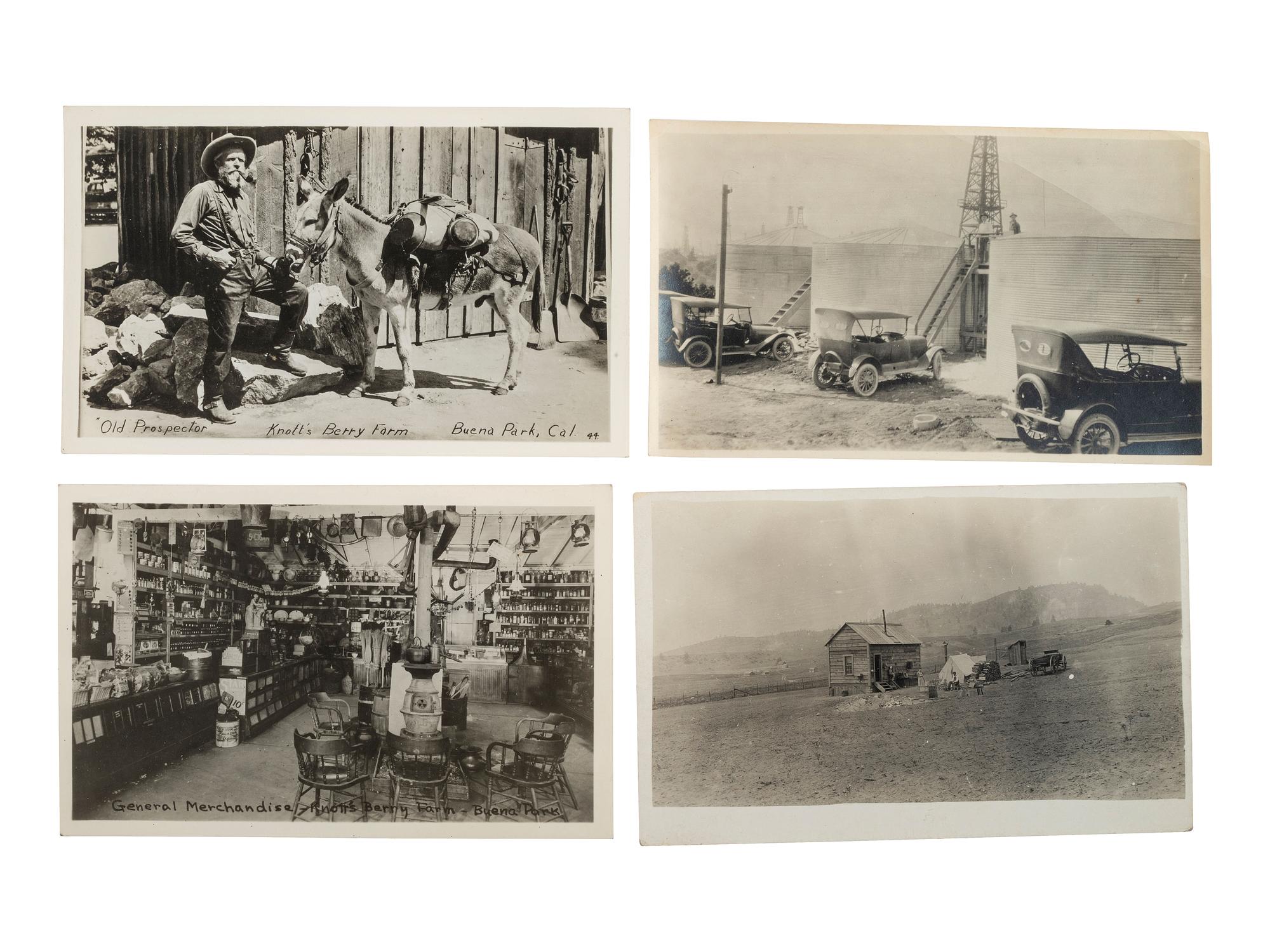 [WESTERN AMERICANA]. A group of 123 RPPCs & photographs of rural California.