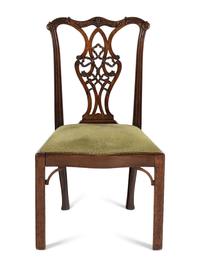 A George III Carved Mahogany Side Chair