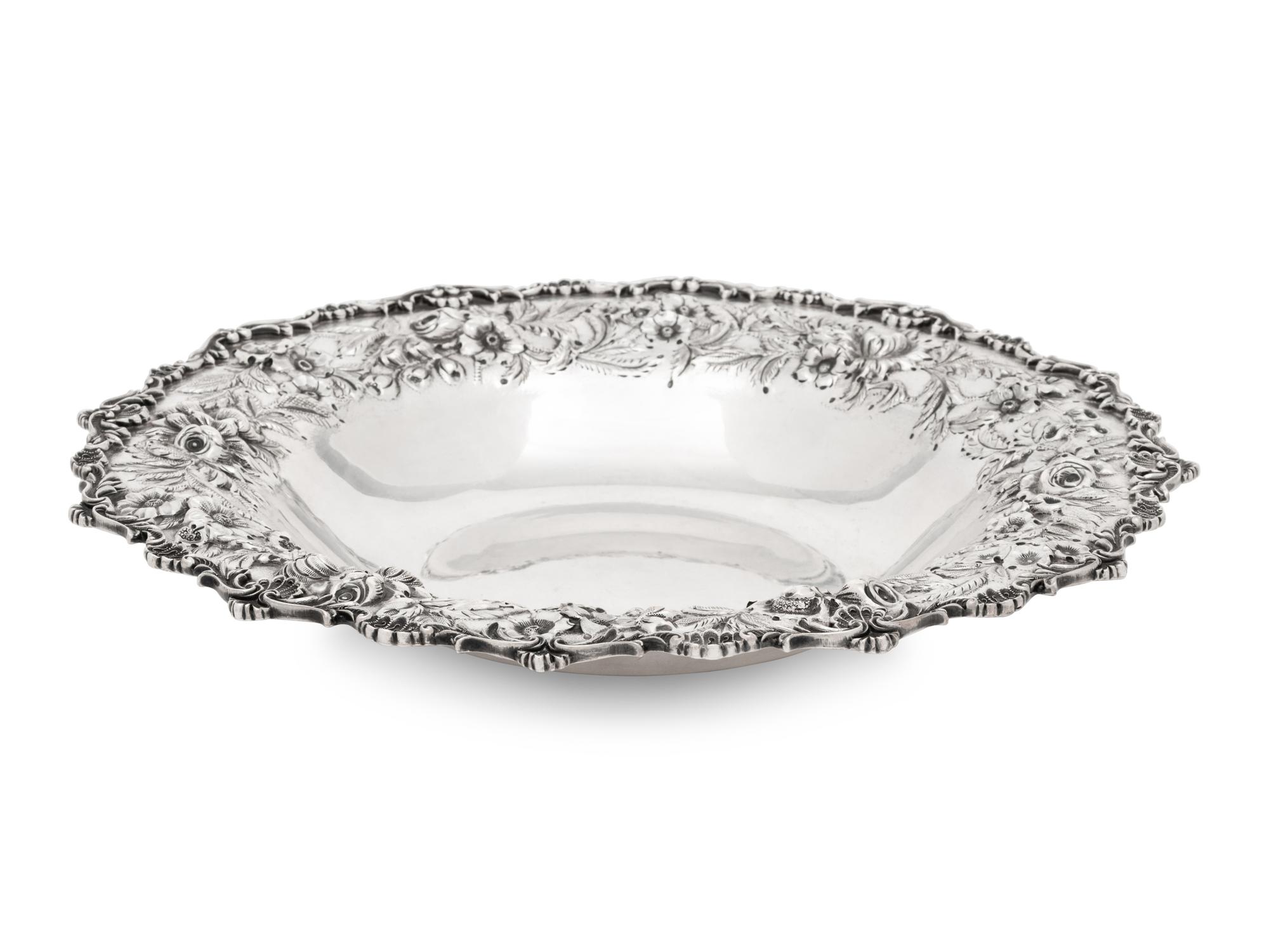 An S. Kirk and Son Silver Repousse Serving Bowl