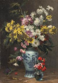 Floral Arrangement in an Oriental Vase